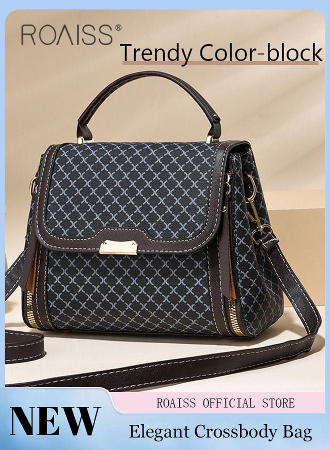 حقيبة كروس بودي أنيقة للنساء مع مقبض علوي، حقيبة ك...