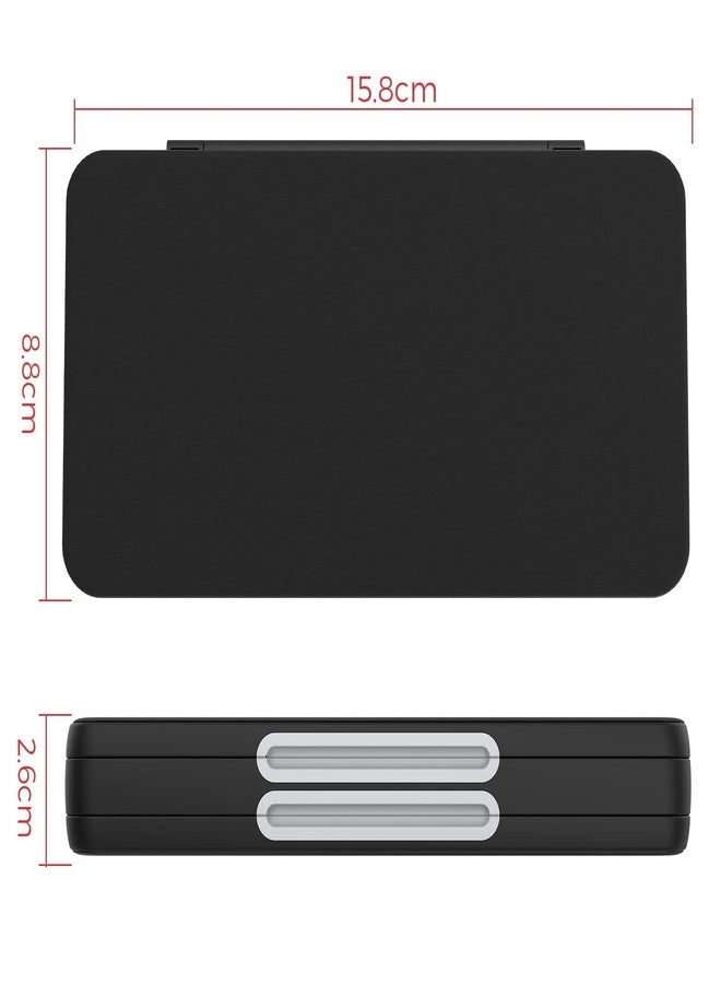 HEIYING Game Card Case for Nintendo Switch&Switch OLED,Portable Switch Lite Game Card Storage with 48 Game Card Slots and 24 Micro SD Card Slots. (Black) - Image 5