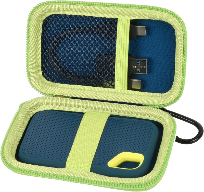PAIYULE Case Compatible with SanDisk 1TB 2TB 500GB 4TB/for SanDisk PRO Extreme Portable SSD, External Solid State Hard Drive Storage Holder for SDSSDE61/ SDSSDE60/ SDSSDE81/SDSSDE30/SDSSDE60 (Box Only)(Green) - Image 1