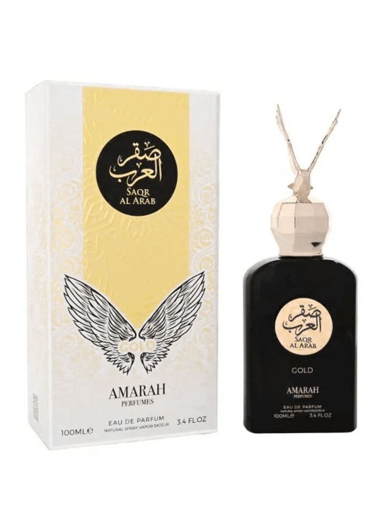ALMAS PERFUMES Amarah Perfumes Saqr Al Arab Gold - Unisex - EDP - 100ml 