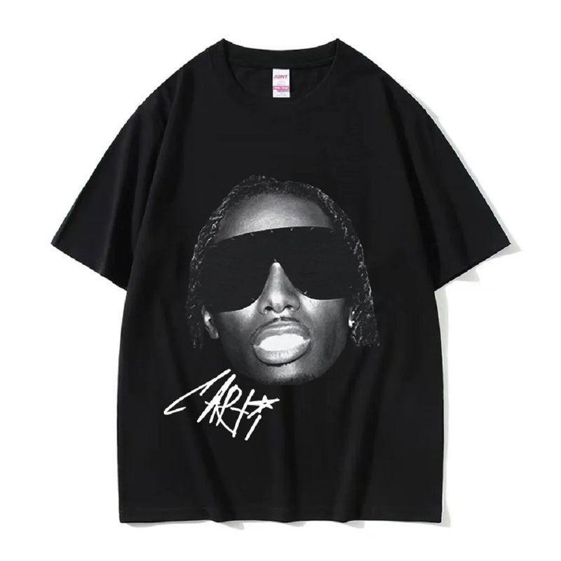 Rapper Playboi Carti Signature Men Cool Hip Hop Retro Style Street T-Shirt - Image 2