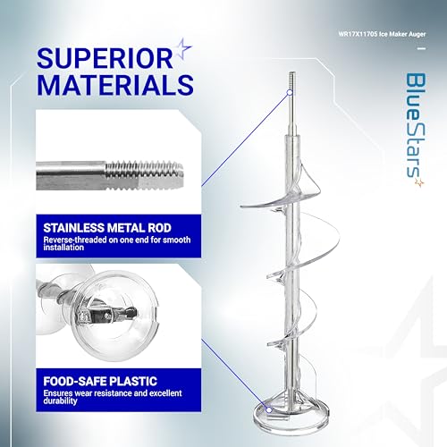 BlueStars Ultra-Durable WR17X11705 Ice Maker Auger Replacement - Compatible with G.E Hot.Point Refrigerators - Replaces WR17X11939 PS1018130 AP3849786 AP3672963 - Image 5