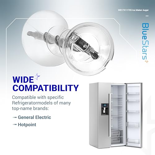 BlueStars Ultra-Durable WR17X11705 Ice Maker Auger Replacement - Compatible with G.E Hot.Point Refrigerators - Replaces WR17X11939 PS1018130 AP3849786 AP3672963 - Image 4