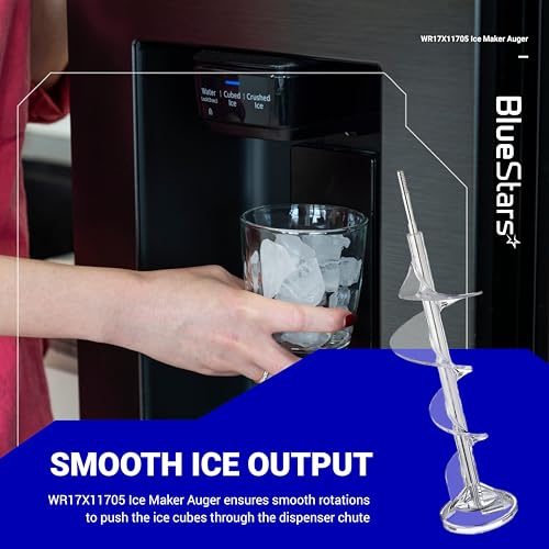 BlueStars Ultra-Durable WR17X11705 Ice Maker Auger Replacement - Compatible with G.E Hot.Point Refrigerators - Replaces WR17X11939 PS1018130 AP3849786 AP3672963 - Image 2