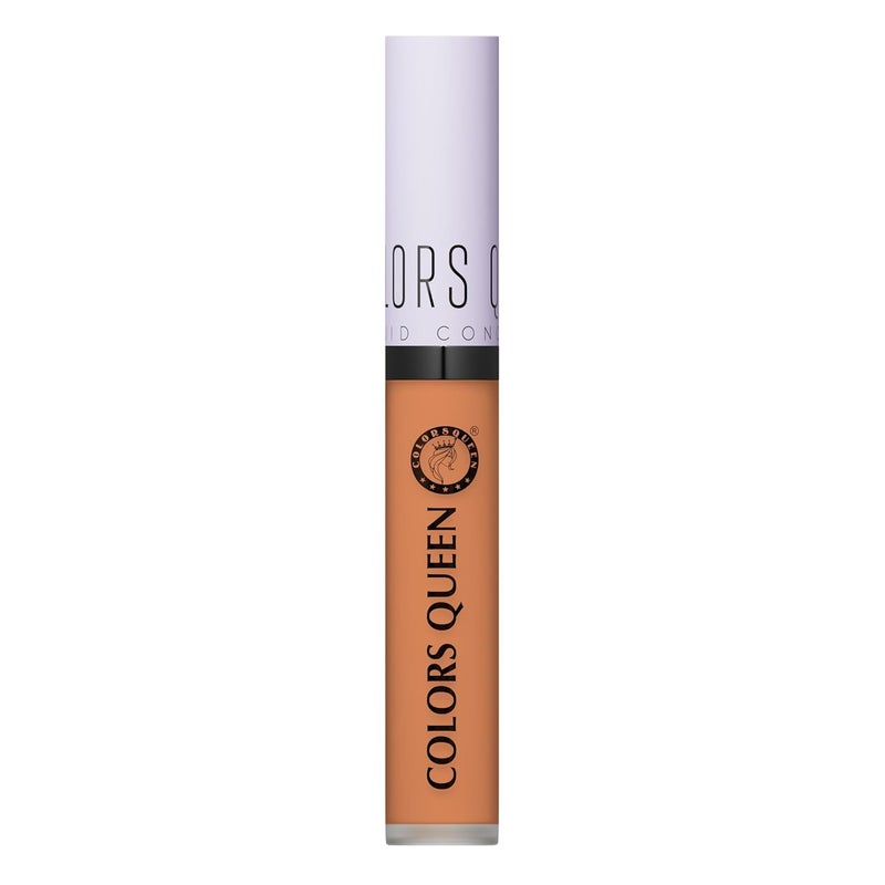 Colors Queen Conceal  Reveal Liquid Concealer  13 Orange Corrector 6g  Lightweight Long Lasting With Matte Finish  Waterproof Face Makeup With Jojoba Seed Oil - Image 2