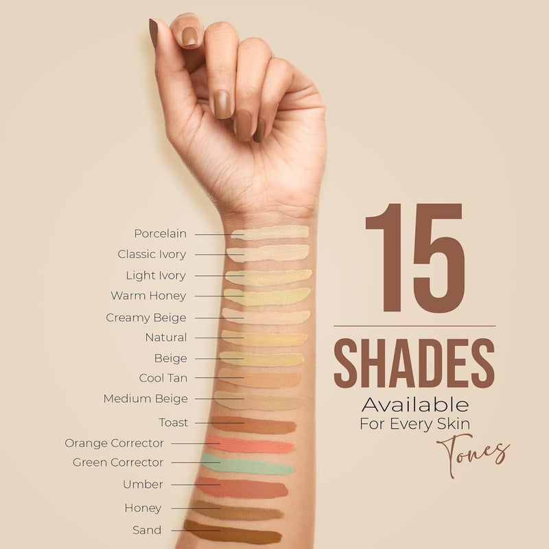 Colors Queen Conceal  Reveal Liquid Concealer  13 Orange Corrector 6g  Lightweight Long Lasting With Matte Finish  Waterproof Face Makeup With Jojoba Seed Oil - Image 5