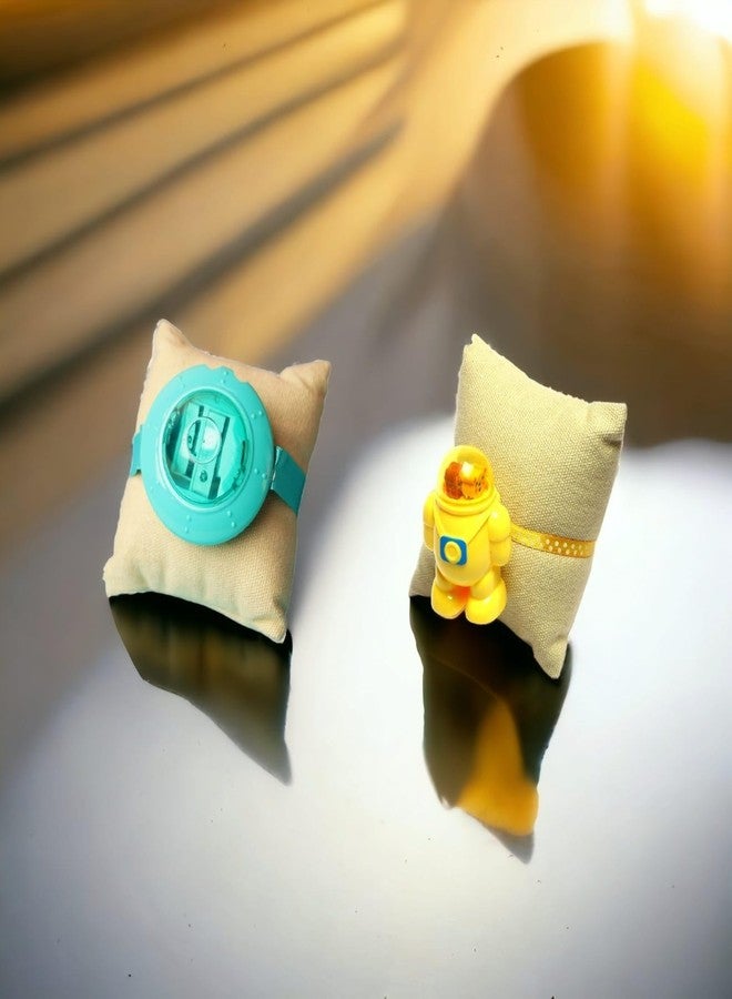 Chocozone Pack of 2 Sharpner Rakhi for Kids with Teeka Combo Rakhi for Brother Kids Boys Rakhi Gifts for Brother - Image 1