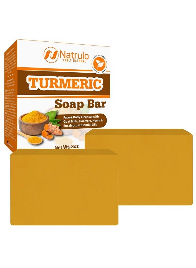 Natrulo Natural Turmeric Soap Bar for Face & Body - Turmeric Skin Soap Wash for Dark Spots, Intimate Areas, Underarms - Turmeric Face Soap Reduces Acne, Fades Scars & Cleanses Skin - Image 1