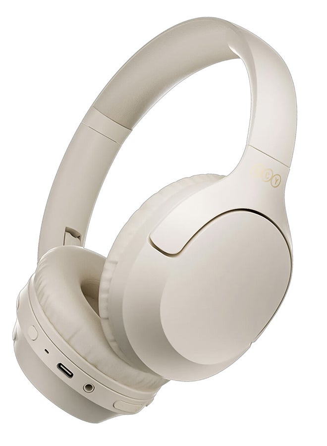 H2 Pro Wireless Over-Ear Headphones,43dB hybrid Active Noice Cancellation,BASS Mode Enhanced Music Experience,Bluetooth 5.3 Connection,Long Battery, Low Latency for Gaming & Stylish Design White