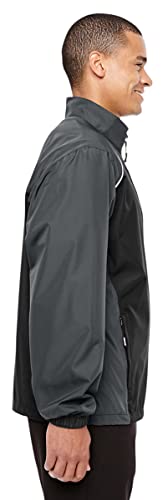 JH DESIGN GROUP Men's Dodge Charger Lightweight Nylon Windbreaker Jacket (Black, Large) - Image 4