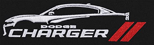 JH DESIGN GROUP Men's Dodge Charger Lightweight Nylon Windbreaker Jacket (Black, Large) - Image 2
