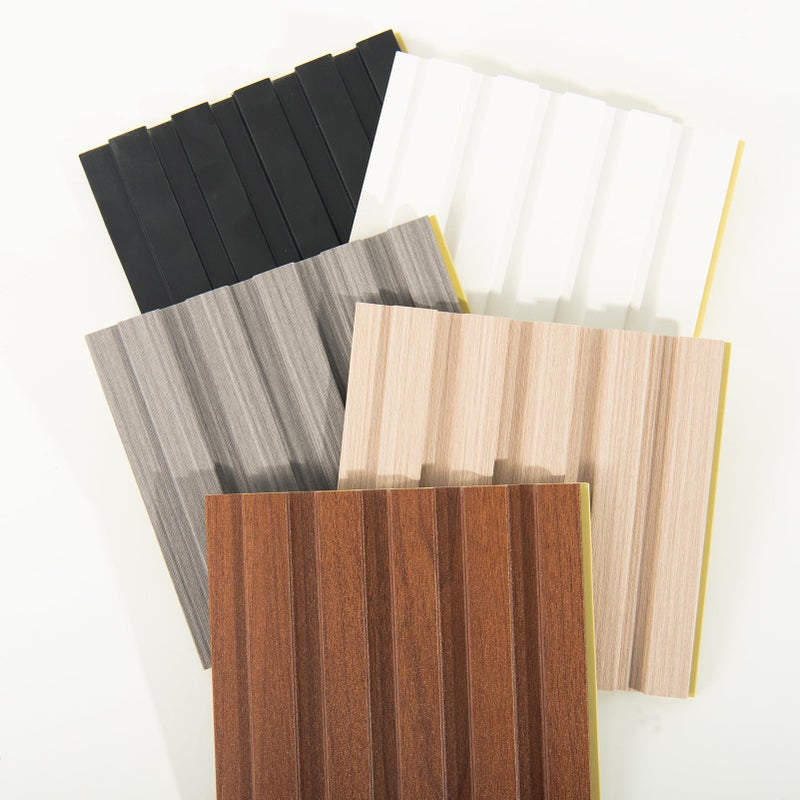 Art3d Slat Wall Panels, WPC Soundproof 3D Wall Paneling for Interior Wall Decor, TV Background, Samples 5-Pack 6 x 6 in. - Image 3
