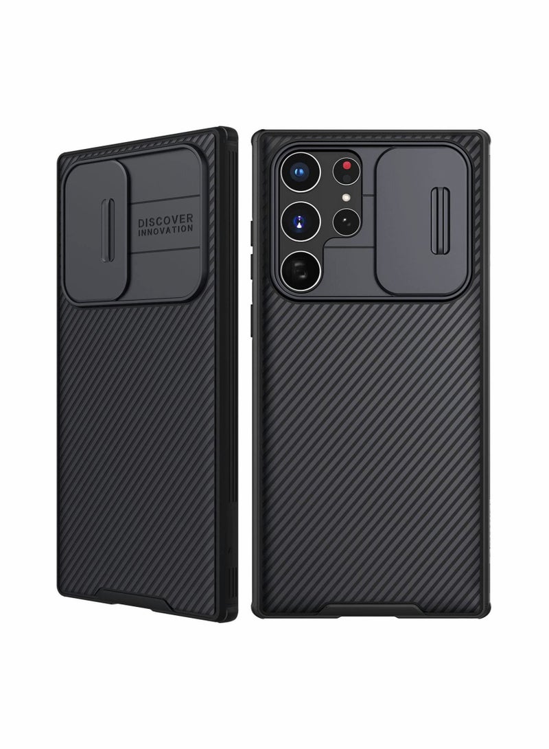Captaintech Case for Samsung S22 Ultra Cover,Case Full Body Protective With Camera Protection Case for Samsung Galaxy S22 Ultra 5G 6.8 inch 2022 (Black) - Image 1
