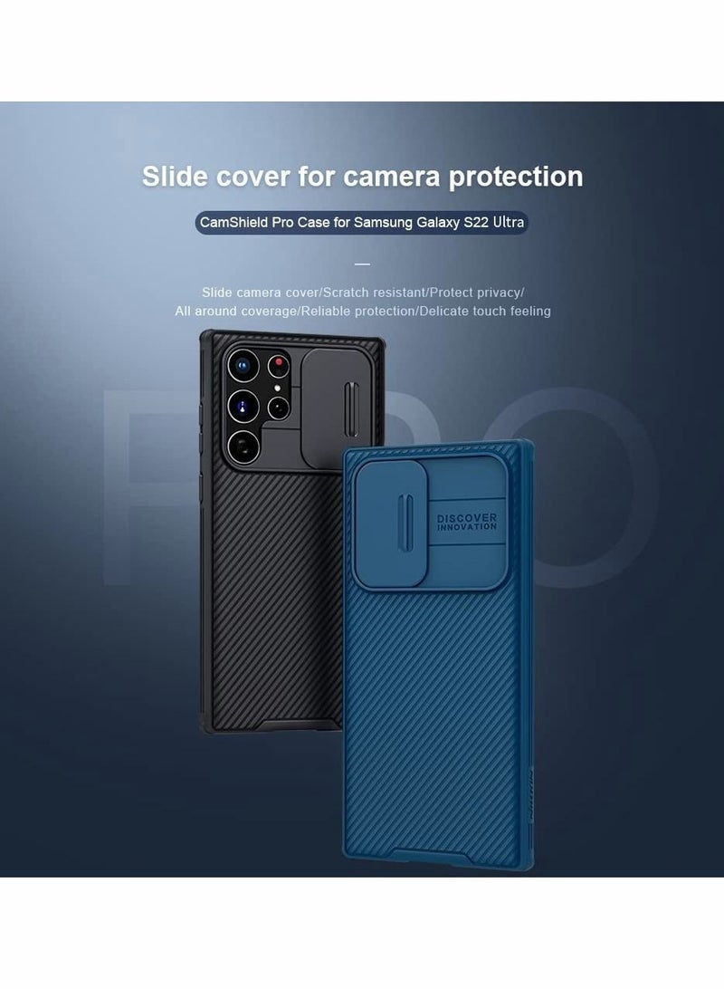Captaintech Case for Samsung S22 Ultra Cover,Case Full Body Protective With Camera Protection Case for Samsung Galaxy S22 Ultra 5G 6.8 inch 2022 (Black) - Image 5