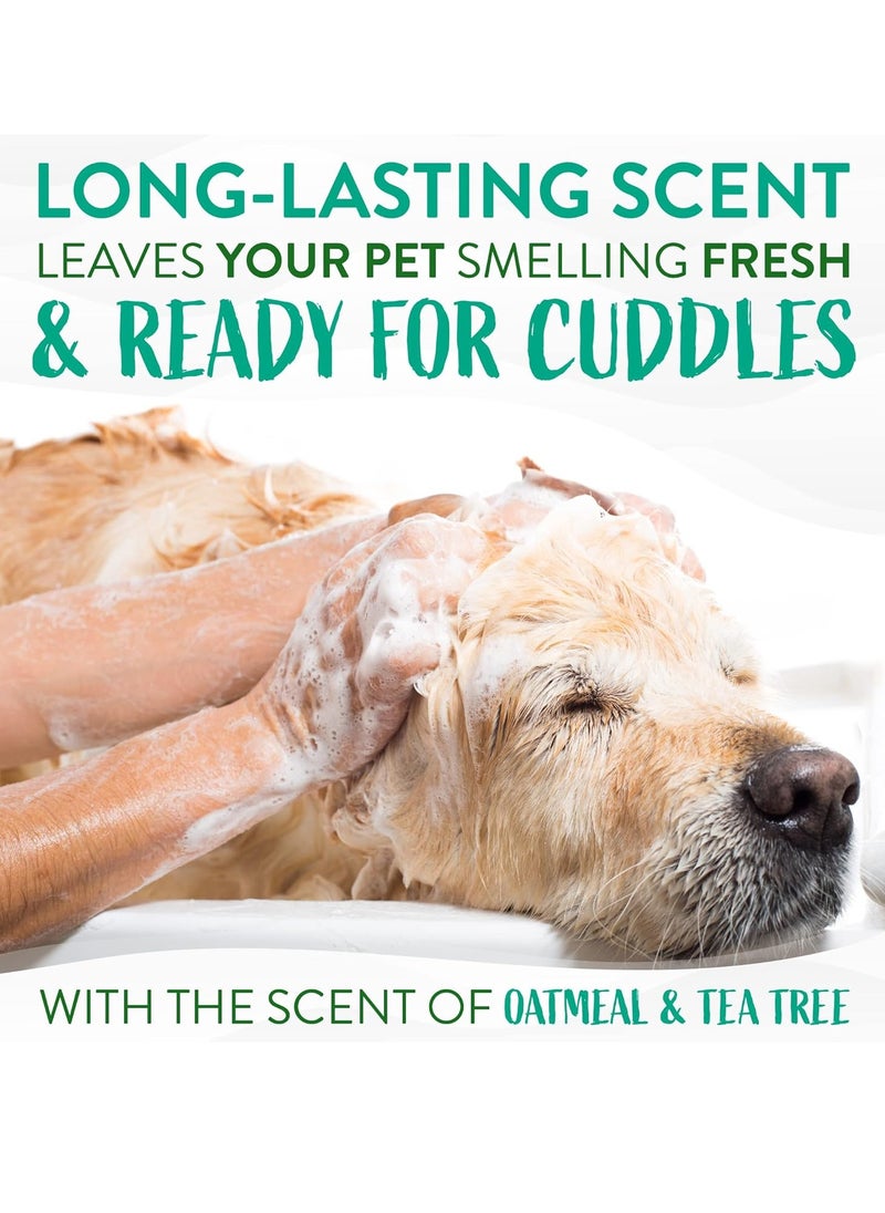 TropiClean Dog Shampoo Grooming Supplies Medicated Itch Relief Cat and Dog Shampoo for Itchy Skin and Allergies Derived from Natural Ingredients Used by Groomers Oatmeal and Tea Tree 355ml  - Image 5