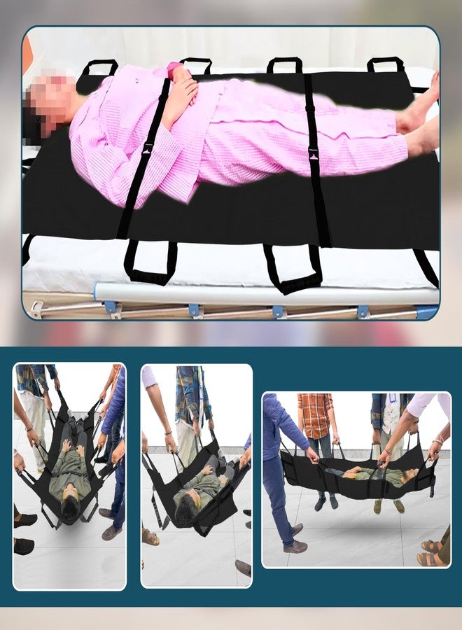OTICA Heavy Duty Foldable Soft Stretcher for Medical Use - Portable Waterproof Stretcher for Patient, Emergency Use, Patient Transport | Black with Carry Bag Support Upto 130kg Weight - Image 3