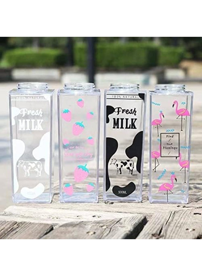 Kimaya Cute Kawaii Mystery Milk Water Bottle 500ml – Reusable Leakproof Drinking Bottle for Kids & Adults, Random Cute Cartoon Design for School, Office & Travel - Image 4