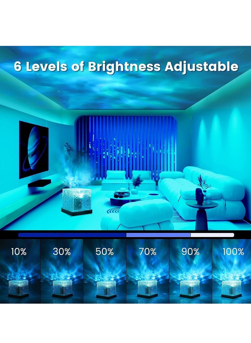 ELTRAZONE Projector Lights Ocean Wave – Romantic Warm Ocean Wave Water Night Light Projector with 3D Water Wave Effect – LED Light Projection Lamp, Crystal Table Lamp for Bedroom, Home, and Living Room Décor – Ideal for Relaxation & Atmosphere - Image 3
