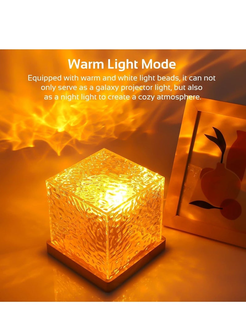 ELTRAZONE Projector Lights Ocean Wave – Romantic Warm Ocean Wave Water Night Light Projector with 3D Water Wave Effect – LED Light Projection Lamp, Crystal Table Lamp for Bedroom, Home, and Living Room Décor – Ideal for Relaxation & Atmosphere - Image 4