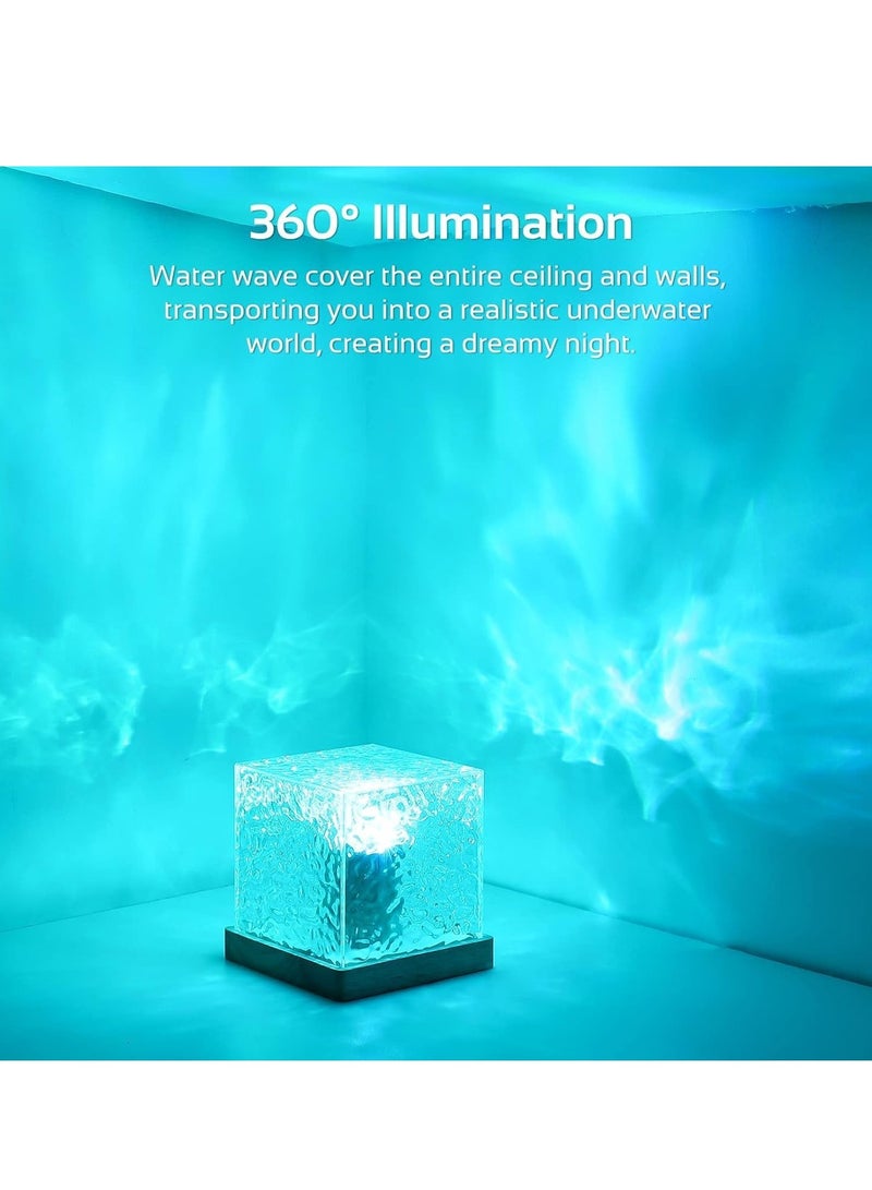 ELTRAZONE Projector Lights Ocean Wave – Romantic Warm Ocean Wave Water Night Light Projector with 3D Water Wave Effect – LED Light Projection Lamp, Crystal Table Lamp for Bedroom, Home, and Living Room Décor – Ideal for Relaxation & Atmosphere - Image 5
