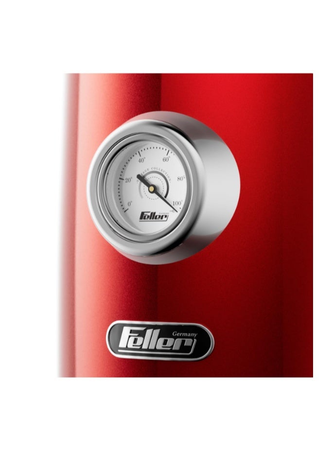 Feller Germany, Retro Style 1.7L Kettle with Thermometer, 2200 W, Stainless Steel Body, STRIX Controller, Dry Boil & Automatic Switch-Off, EK200, 2Y Guarantee-UAE Version - Image 3