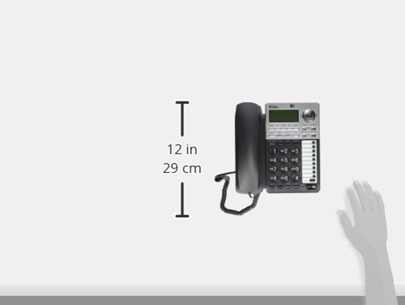 AT&T ML17939 2-Line Corded Telephone with Digital Answering System and Caller ID/Call Waiting - Black/Silver - Image 4