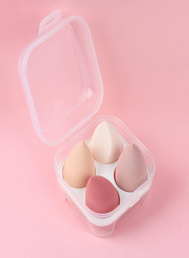 LOTSPEK Makeup Sponges for Foundation - Makeup Sponge Set for Blending - Beauty Blender Set of 4 + Egg Case Holder - Flawless for Cream, Powder and Liquid (Multicolor) - Image 3