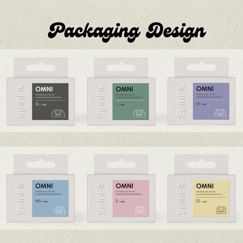 SpinFit Omni for True Wireless Earbuds & IEMs - M -Patented Silicone Eartips for Replacement (1 Pair) (3.7 mm Nozzle Dia.) - Image 5