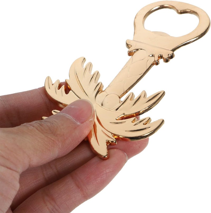 Palm Tree Shaped Zinc Alloy Bottle Opener Gold Finish Manual Beer Bottle Opening Tool Decorative Party Drinking Accessory - Image 4
