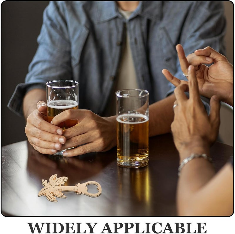 Palm Tree Shaped Zinc Alloy Bottle Opener Gold Finish Manual Beer Bottle Opening Tool Decorative Party Drinking Accessory - Image 3