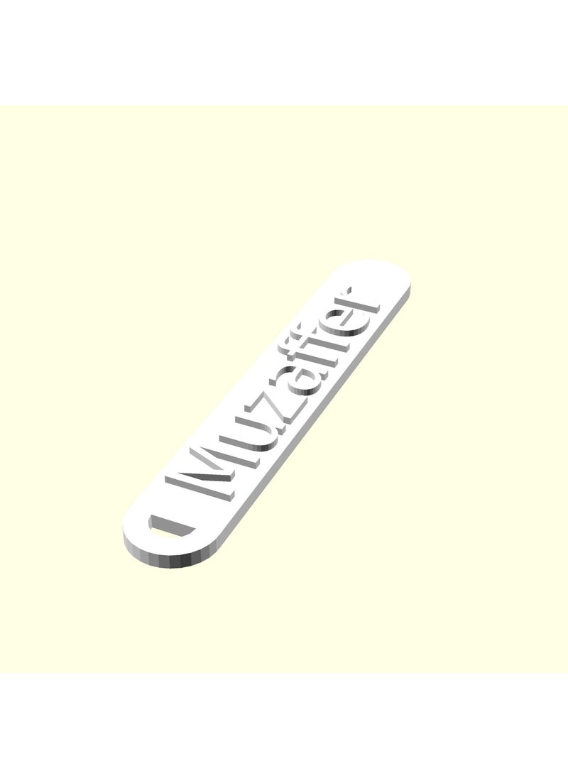 Epm3d Ee DD Muzaffer Personalized Chainless Suitcase Bag Goods Tag Imprint Gift Hanger for Lover and Spouse Organic Plas  - Image 2