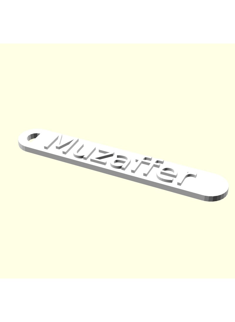 Epm3d Ee DD Muzaffer Personalized Chainless Suitcase Bag Goods Tag Imprint Gift Hanger for Lover and Spouse Organic Plas  - Image 1