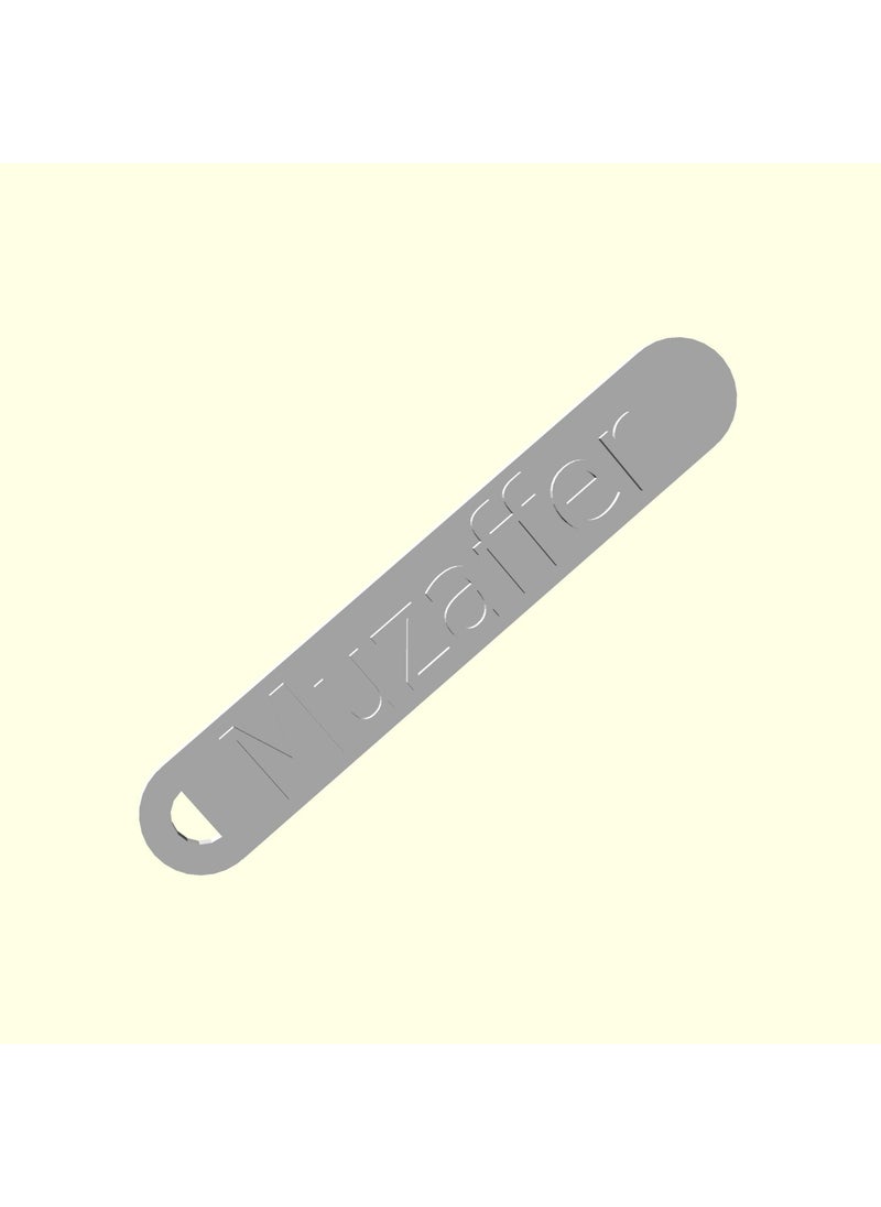 Epm3d Ee DD Muzaffer Personalized Chainless Suitcase Bag Goods Tag Imprint Gift Hanger for Lover and Spouse Organic Plas  - Image 4