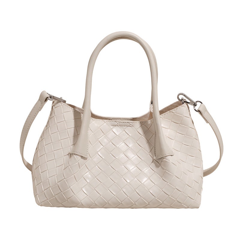 Fashion Simple Popular Woven Shoulder Handbag Vegetable Basket Bag Women'S Bag Crossbody Bag - Image 1