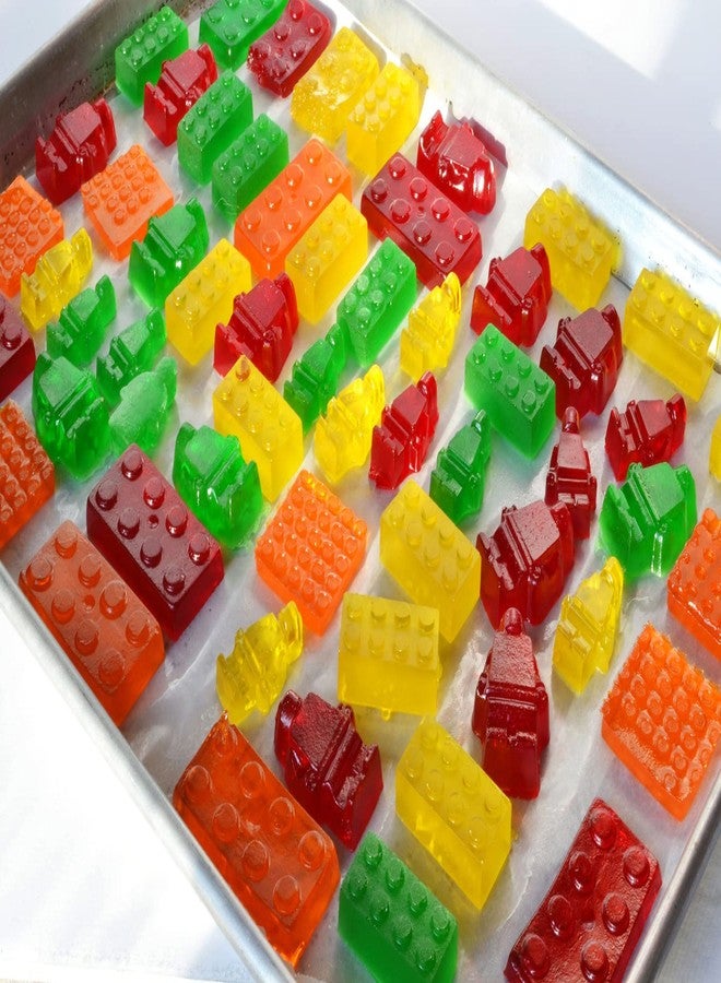 HSHQING Building Brick Candy Mold Silicone Chocolate Robot Mold Set of 3 Ice Trays Ideal Making Melted Chocolate Fondant Cake Jelly Ice Cube for Kids Party - Image 5