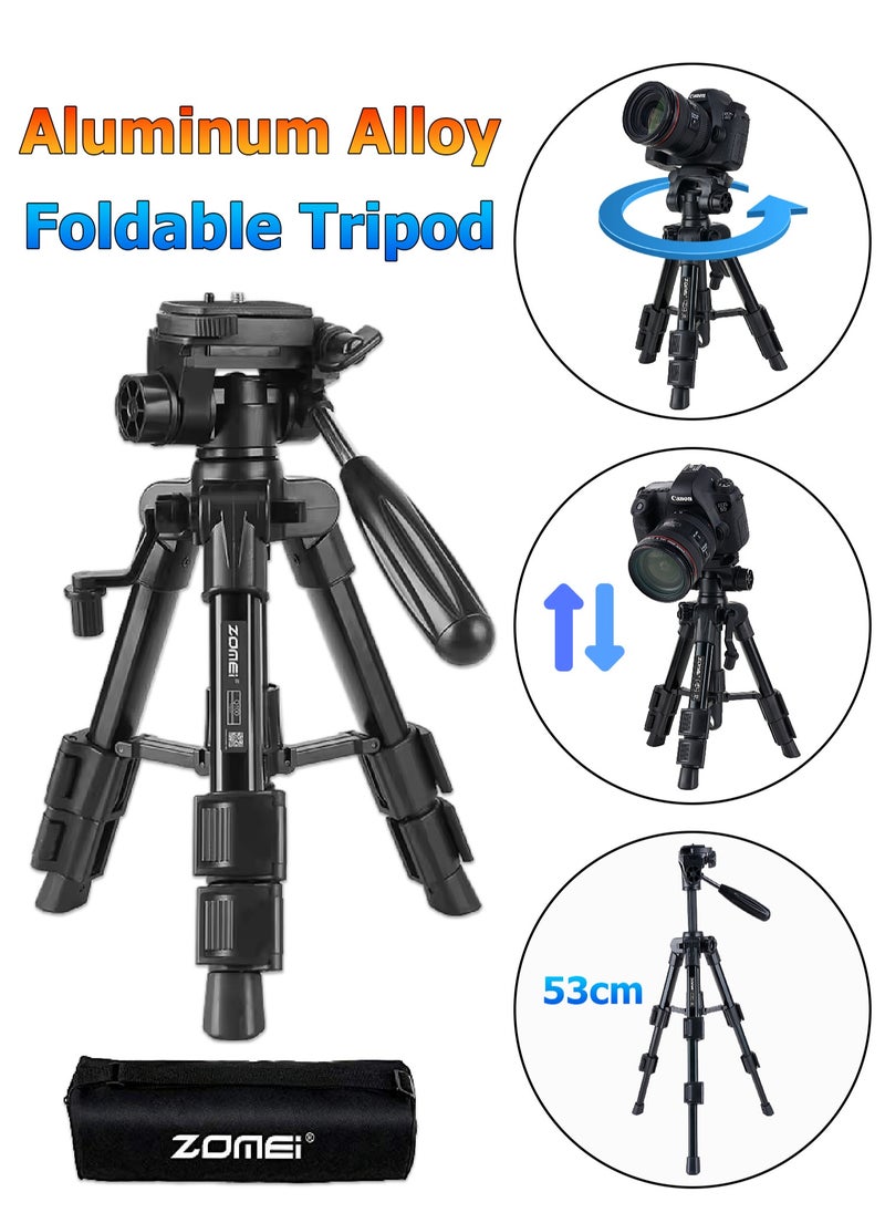 Zomei - Aluminum Alloy Tripod - 53cm Foldable Stand - DSLR Camera Stand - Smart Phone Live Stand -  Portable Holder for Projector, Fill Light - Image 1