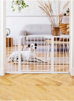 RuiHhome Auto Close Safety Baby Gate, Extra Wide Child Gate, Maximum Suitable For 143 cm, Including 10cm, 20cm, 30cm Extension Rack, Easy Walk Thru Durability Dog Gate for Stairs, Doorways  - Image 4