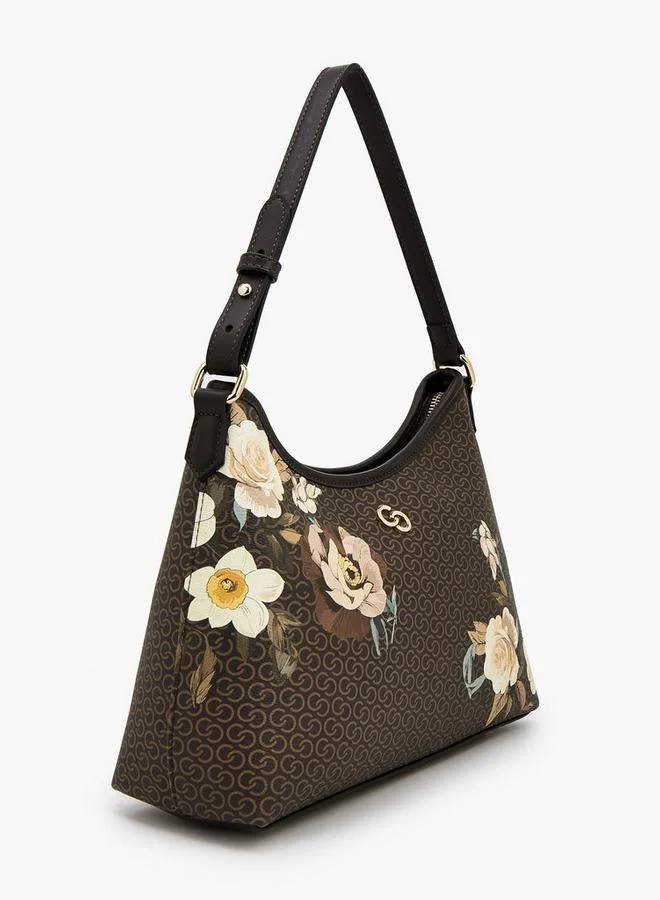 Celeste Floral Print Shoulder Bag With Adjustable Strap