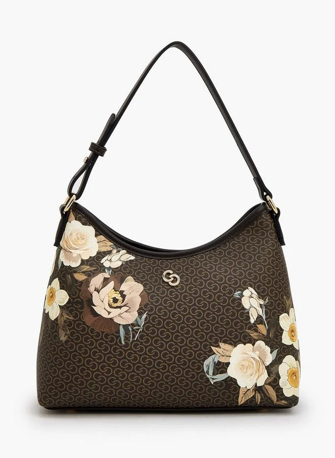 Celeste Floral Print Shoulder Bag With Adjustable Strap