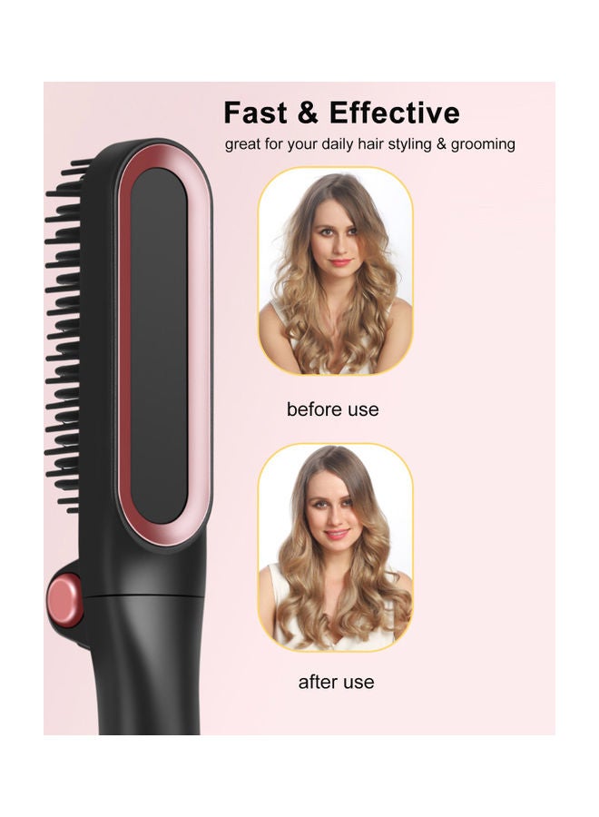 إسكدنيا فرشاة فرد الشعر الأيونية اسود/ذهبي وردي - Image 2