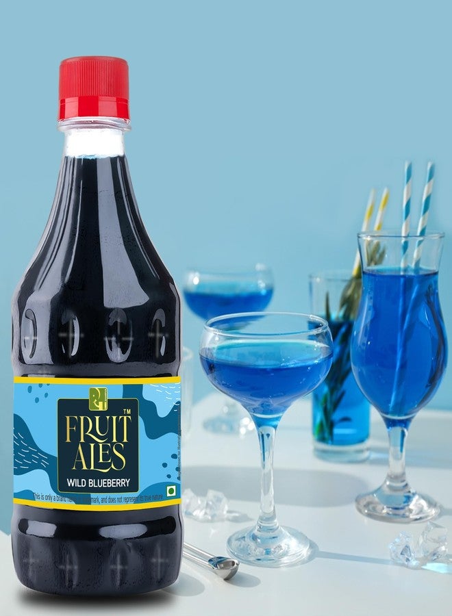 Dhampurgreen Wild Blueberry Mocktail Cocktail, Makes 10-12 Drinks Each Bottle, 300Ml Pour Add Stir & Sip Syrup For Cocktails Mocktails/Non Alcoholic Beverage - Image 4