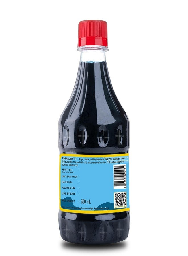Dhampurgreen Wild Blueberry Mocktail Cocktail, Makes 10-12 Drinks Each Bottle, 300Ml Pour Add Stir & Sip Syrup For Cocktails Mocktails/Non Alcoholic Beverage - Image 2