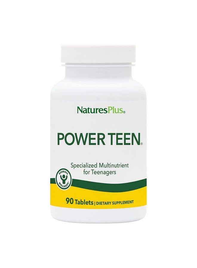 Nature's Plus Naturesplus Source Of Life Power Teen 90 Vegetarian Tablets Teen Multivitamin With Minerals & Whole Foods For Mental Focus Energy Booster Glutenfree 45 Servings - Image 1