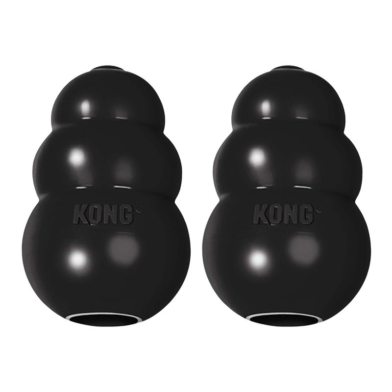 KONG Extreme Dog Toy Fetch Chew Toy TreatFilling Capabilities Erratic Bounce for Extended Play Time Most Durable Natural Rubber Material for Power Chewers for XLarge Dogs Pack of 2 - Image 2