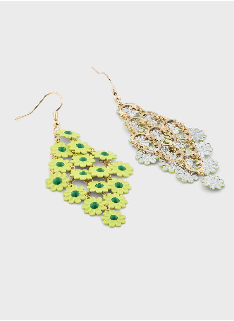 Ginger - Daisy Floral Drop Earrings - Image 1