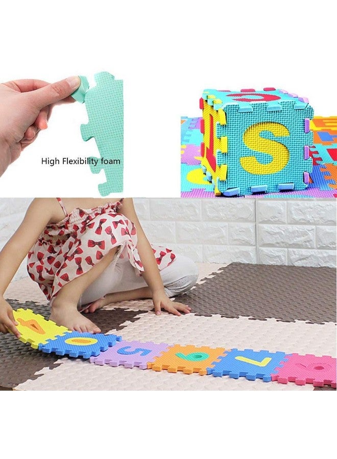 فنبلاست سجادة إسفنجية صغيرة من فن بلاست، 36 قطعة، لتعليم الحروف الأبجدية والأرقام المتشابكة للأطفال - متعددة الألوان (Mat_36Pcs_New) - Image 2