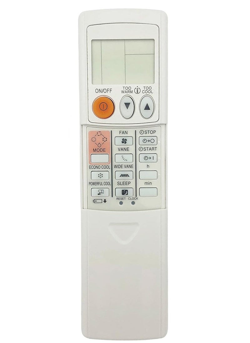 JAJEEK Universal Replacement Remote Control for Mitsubishi Air Conditioner – Compatible with Most Models Like MSZ-A12NA, MSZ-GE09NA, MSZ-A15NA, MSZ-D30NA, MSZ-A24NA-1, KM07M, KM15E (Celsius Display) - Image 2