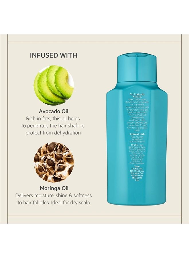 TPH BY TARAJI Make it Rain Hydrating & Strengthening Rinse Out Hair Conditioner with Aloe, Avocado Oil, & Moringa Oil | For All Hair Types| Vegan, Sulfate & Cruelty-Free| For Women & Men, 12 fl. oz - Image 2