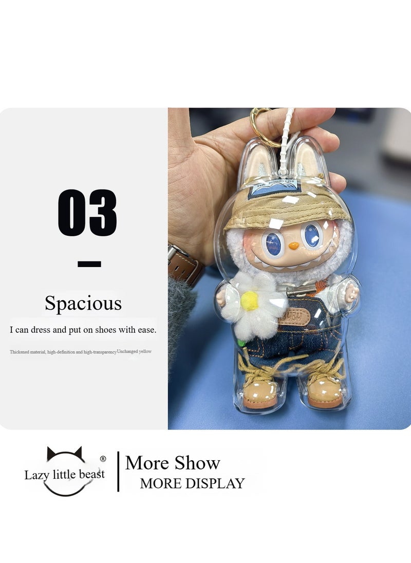 LABUBU Labubu Spring Wild Doll Transparent Protective Cover, Doll Dust Cover, Used to Protect and Display Precious Dolls  - Image 5
