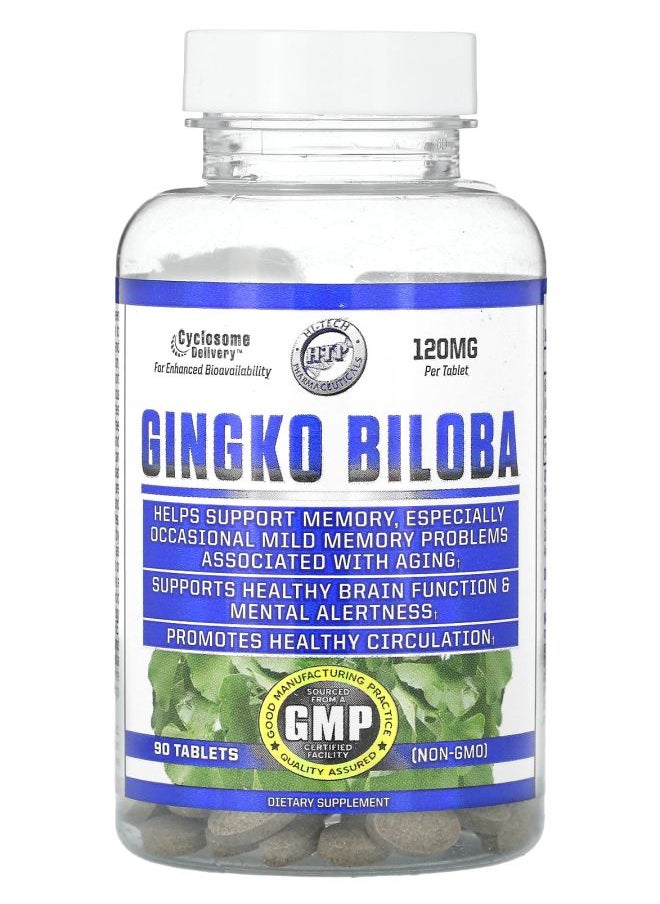 hi tech pharmaceuticals Gingko Biloba 120 mg 90 Tablets 